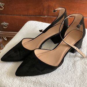 Chunky Black Heels Womens Size 10